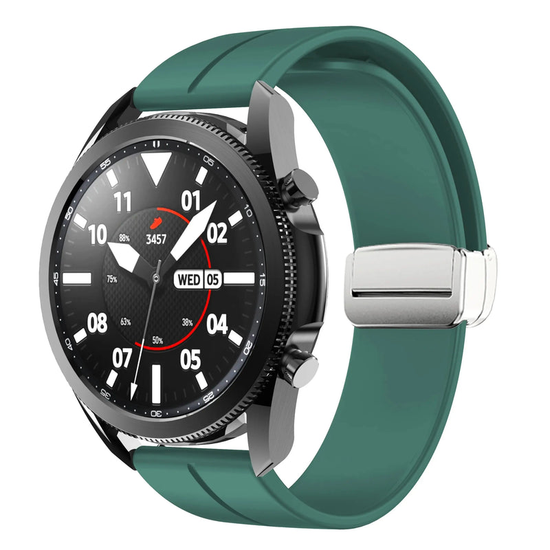 20mm 22mm Magnetic Buckle Strap for Samsung Galaxy Watch 6/5/4 Huawei GT4/3/2 Pro Garmin Vivoactive4 - STRAPS