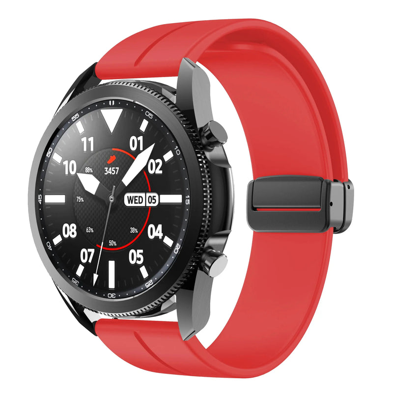 20mm 22mm Magnetic Buckle Strap for Samsung Galaxy Watch 6/5/4 Huawei GT4/3/2 Pro Garmin Vivoactive4 - STRAPS