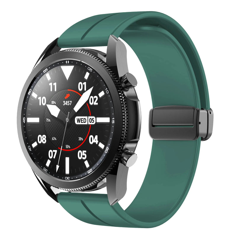 20mm 22mm Magnetic Buckle Strap for Samsung Galaxy Watch 6/5/4 Huawei GT4/3/2 Pro Garmin Vivoactive4 - STRAPS