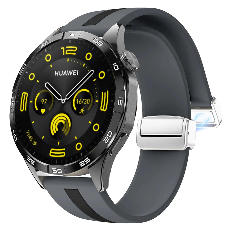 20mm 22mm Magnetic Buckle Strap for Samsung Galaxy Watch 6/5/4 Huawei GT4/3/2 Pro Garmin Vivoactive4 - STRAPS
