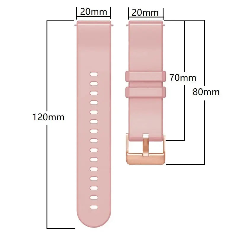 20mm Silicone Replacement Strap for Suunto 3 Fitness, Polar Ignite 2/3, Unite, & More - STRAPS