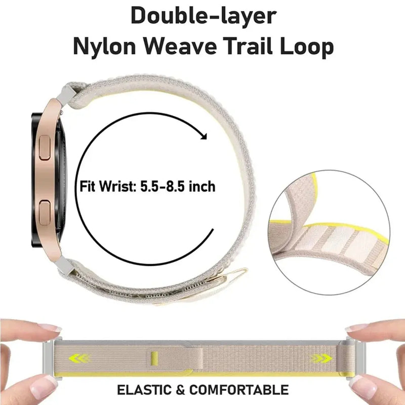 20mm & 22mm Sports Nylon Strap for COROS APEX 2 Pro, APEX 46mm, PACE 3, PACE 2 – Trail Loop Band - STRAPS