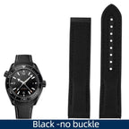 20mm, 21mm, 22mm Nylon Rubber strap for Omega Seamaster Planet Ocean – Deployant/Deployment Clasp - STRAPS