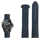 20mm, 21mm, 22mm Nylon Rubber strap for Omega Seamaster Planet Ocean – Deployant/Deployment Clasp - STRAPS