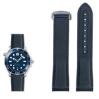 20mm, 21mm, 22mm Nylon Rubber strap for Omega Seamaster Planet Ocean – Deployant/Deployment Clasp - STRAPS