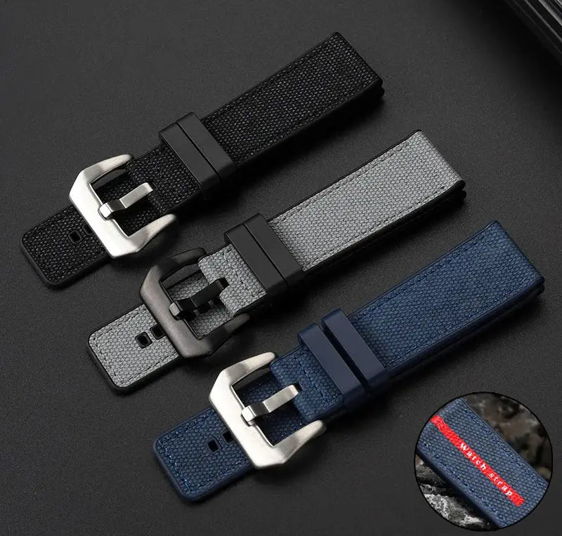 22/24/26mm Rubber Strap for Panerai Submersible/Luminor - Waterproof Bracelet - STRAPS