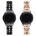 22mm/20mm Leather + Metal Bracelet for Samsung Galaxy, Huawei, Amazfit, Xiaomi & Garmin Smartwatches STRAPS