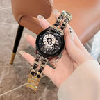 22mm/20mm Leather + Metal Bracelet for Samsung Galaxy, Huawei, Amazfit, Xiaomi & Garmin Smartwatches STRAPS