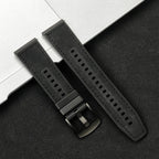 22mm Leather Silicone Strap for SUUNTO Ocean, Race S, Vertical, 9 Peak Pro, 5 Peak Replacement Band - STRAPS