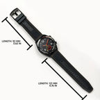 22mm Leather Silicone Strap for SUUNTO Ocean, Race S, Vertical, 9 Peak Pro, 5 Peak Replacement Band - STRAPS