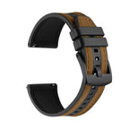 22mm Leather Silicone Strap for SUUNTO Ocean, Race S, Vertical, 9 Peak Pro, 5 Peak Replacement Band - STRAPS