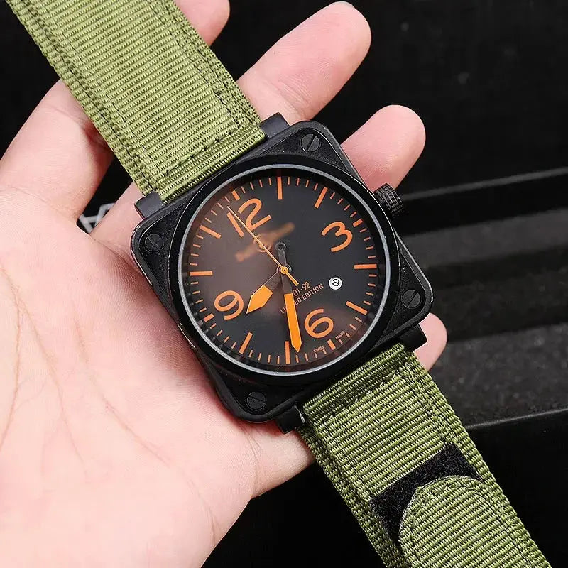 22mm Nylon Hook & Loop Outdoor Watch Strap – Durable Band for Panerai, Seiko, Mido, Citizen - STRAPS