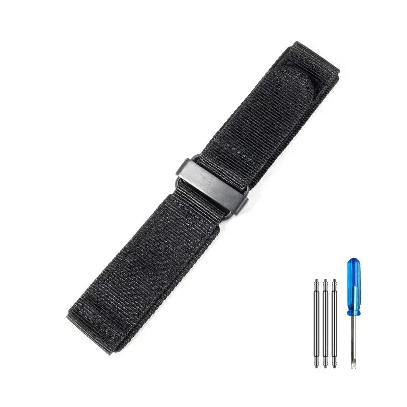 22mm Nylon Hook & Loop Outdoor Watch Strap – Durable Band for Panerai, Seiko, Mido, Citizen - STRAPS