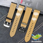22mm Nylon & Leather Watchband – Durable Canvas Strap for Mido, Citizen & Ocean Star Watches - STRAPS
