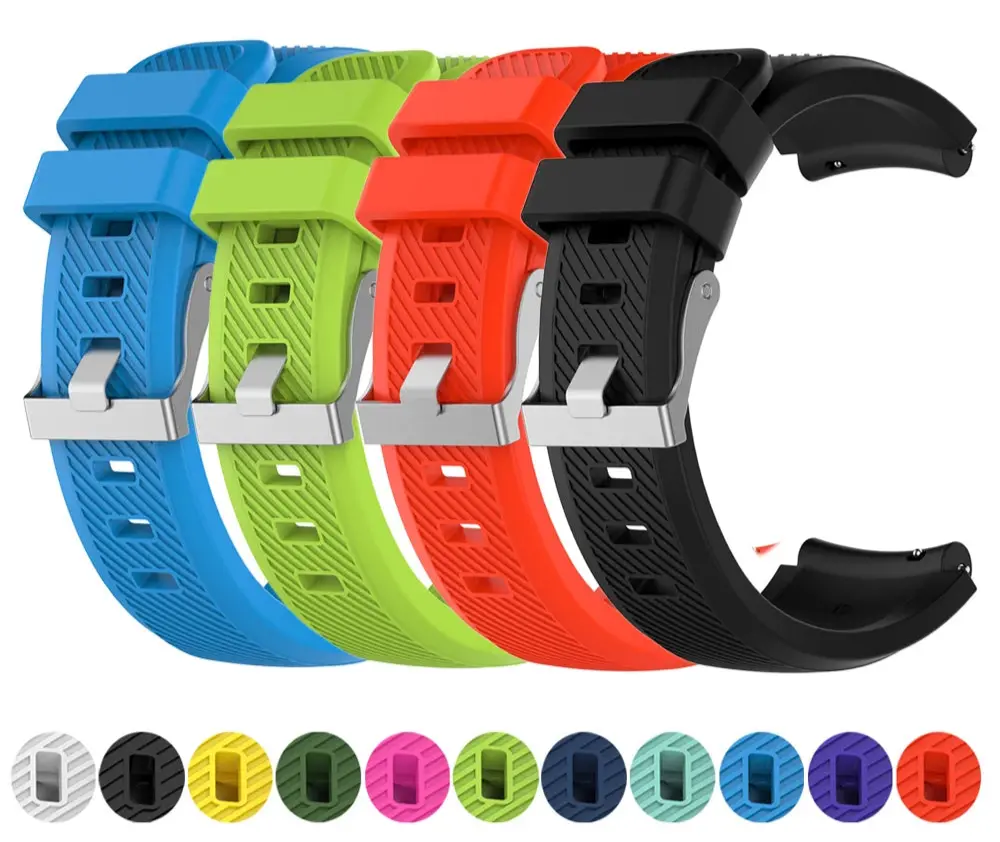 22mm Quick Release Silicone Watch Band for LG G Watch, Moto 360 2nd Gen 46mm, and Asus Zenwatch STRAPS