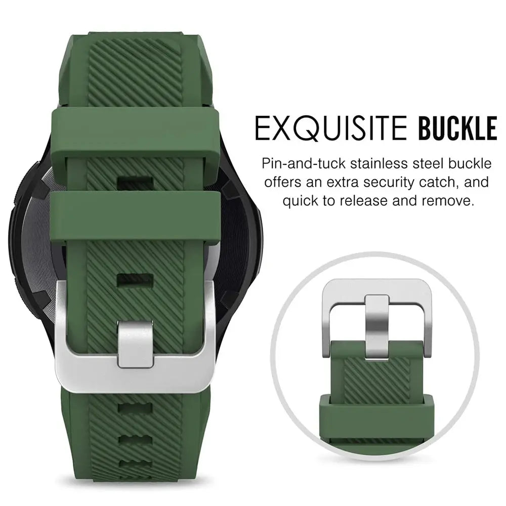 22mm Quick Release Silicone Watch Band for LG G Watch, Moto 360 2nd Gen 46mm, and Asus Zenwatch STRAPS