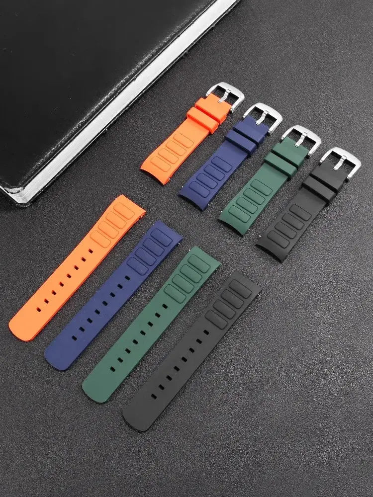 22mm Rubber Watch Strap for Mido Multifort TV M049.526 Curved Interface STRAPS