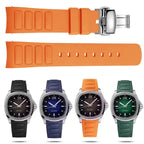 22mm Rubber Watch Strap for Mido Multifort TV M049.526 Curved Interface STRAPS