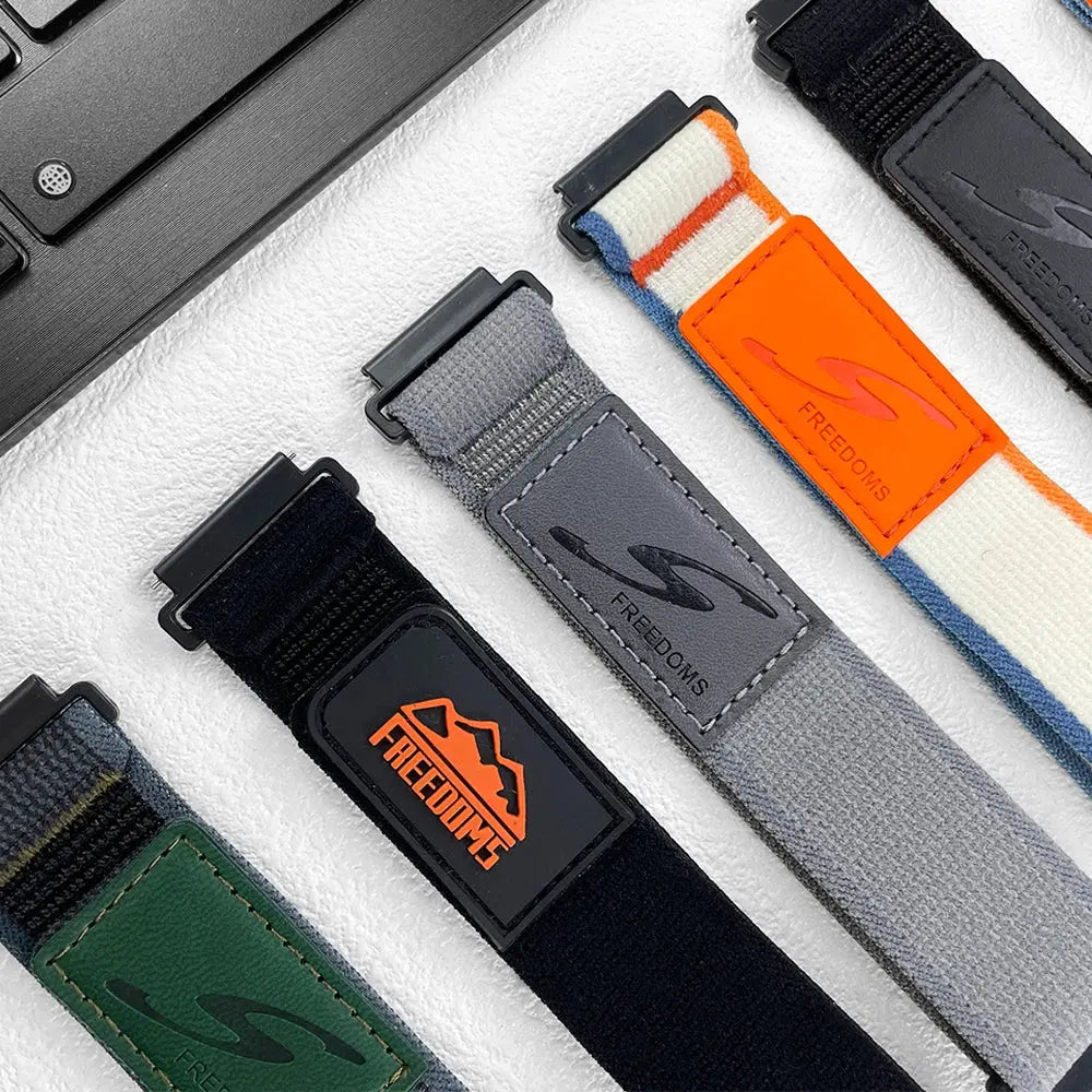 22mm Silicone Leather Band for Huawei, Amazfit, TicWatch Watch Series & Other Smartwatches - STRAPS