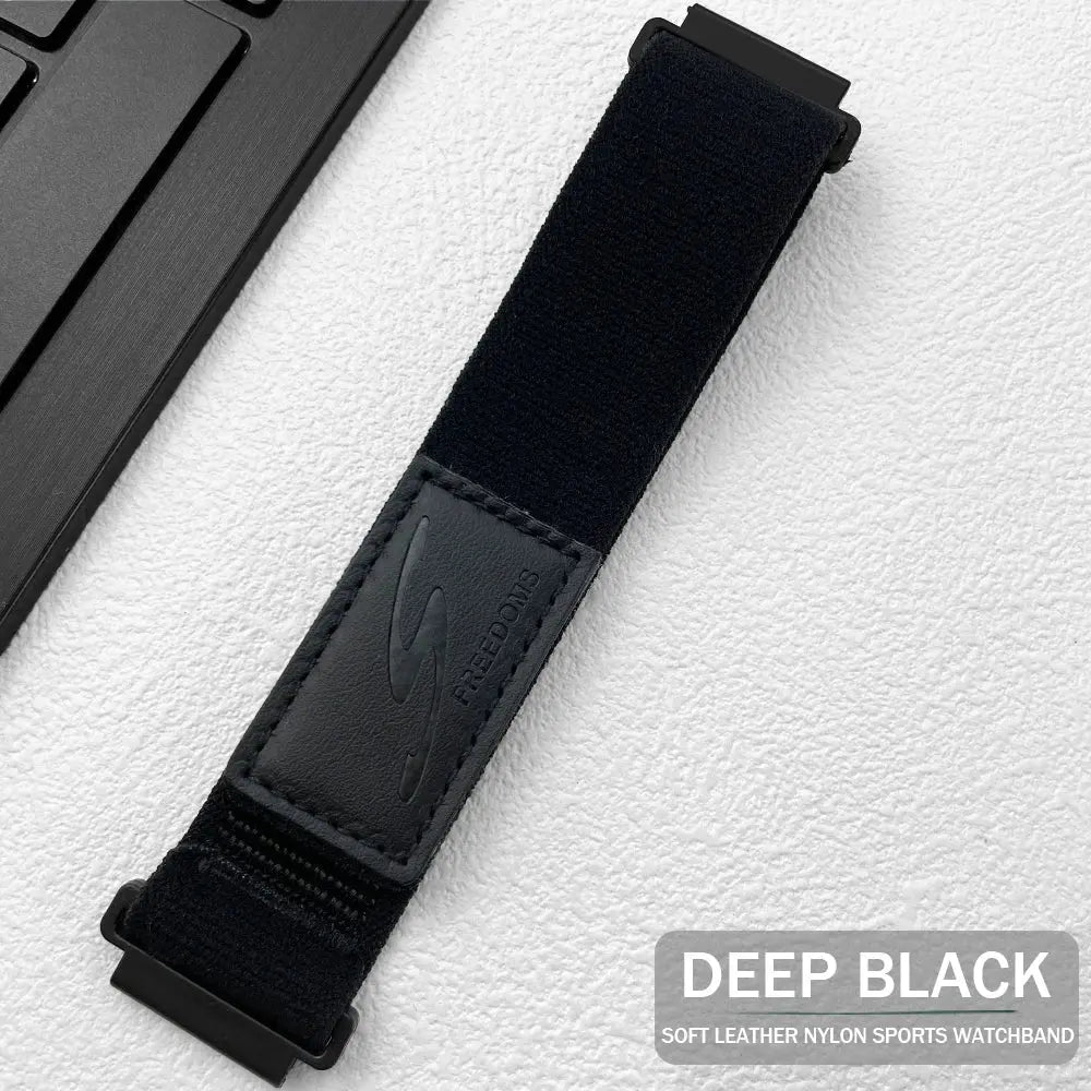 22mm Silicone Leather Band for Huawei, Amazfit, TicWatch Watch Series & Other Smartwatches - STRAPS