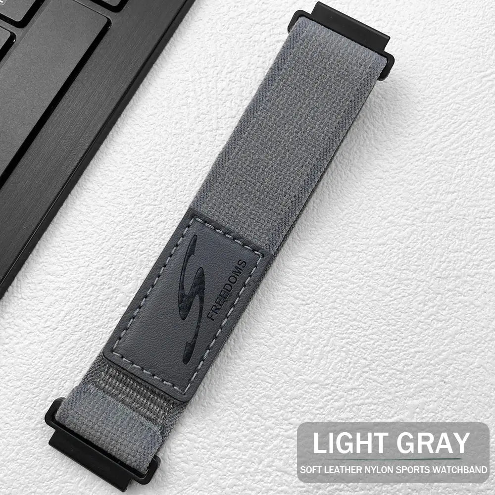 22mm Silicone Leather Band for Huawei, Amazfit, TicWatch Watch Series & Other Smartwatches - STRAPS