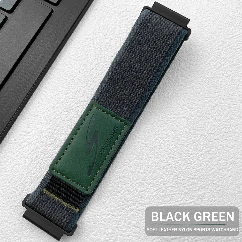 22mm Silicone Leather Band for Huawei, Amazfit, TicWatch Watch Series & Other Smartwatches - STRAPS