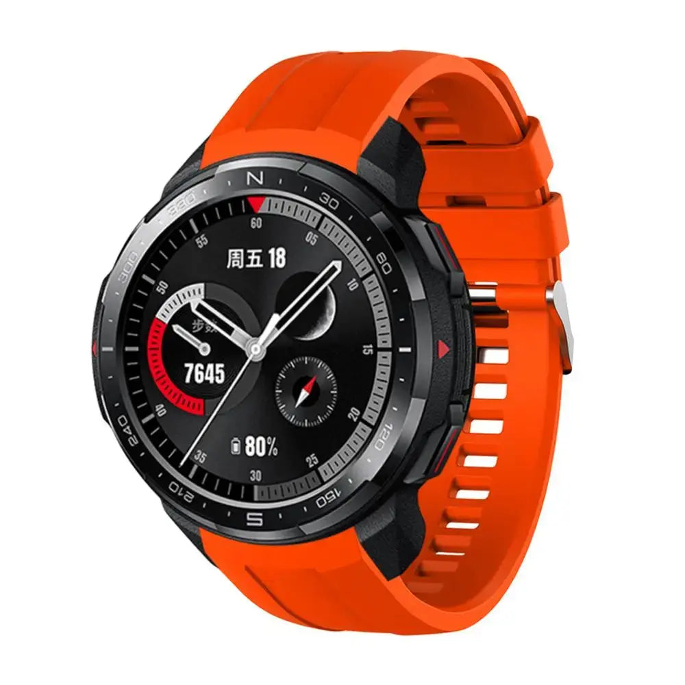22mm Silicone Strap for Huawei Honor GS Pro – Adjustable Replacement Watchband - STRAPS