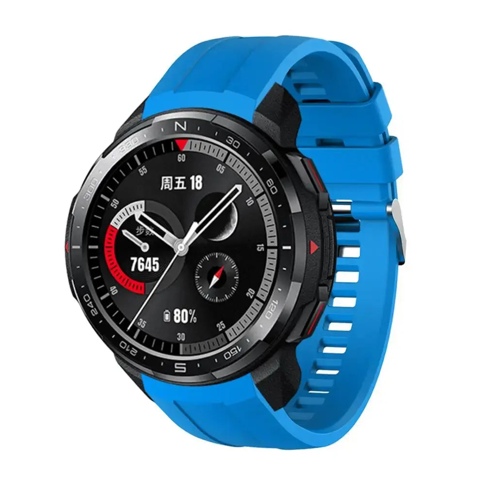 22mm Silicone Strap for Huawei Honor GS Pro – Adjustable Replacement Watchband - STRAPS