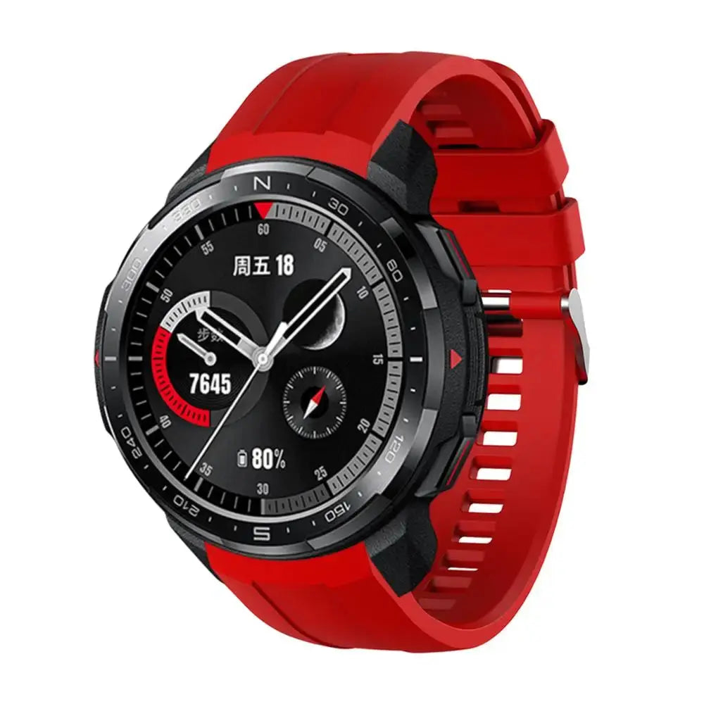 22mm Silicone Strap for Huawei Honor GS Pro – Adjustable Replacement Watchband - STRAPS