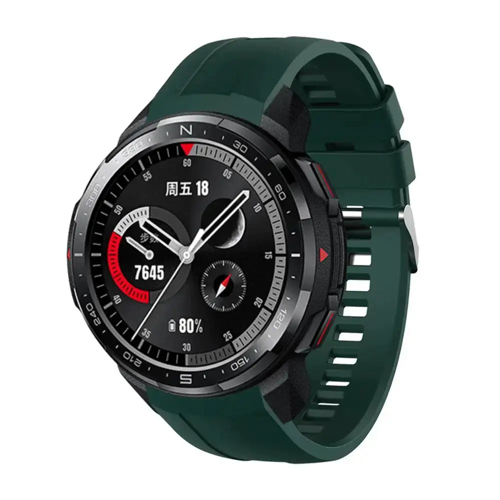 22mm Silicone Strap for Huawei Honor GS Pro – Adjustable Replacement Watchband - STRAPS
