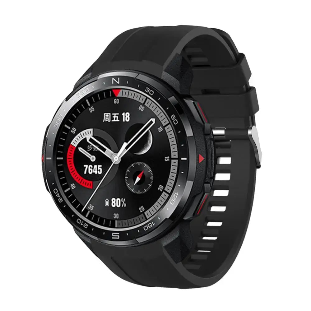 22mm Silicone Strap for Huawei Honor GS Pro – Adjustable Replacement Watchband - STRAPS