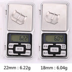 22mm Stainless Steel Watch Buckle - Silver Brushed Metal - High Quality - STRAPS