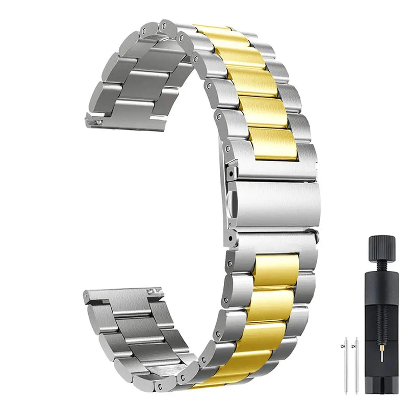 22mm Stainless Steel Watch Strap for Xiaomi Watch 2 Pro, S1, S2, S3, and Mi Watch Color – Metal Band - STRAPS