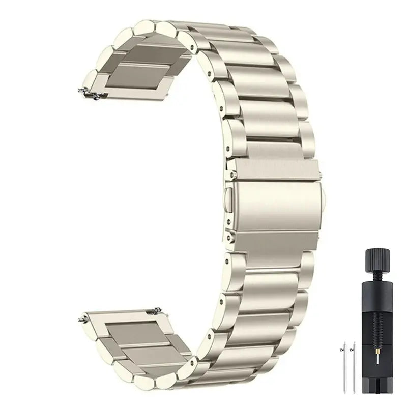 22mm Stainless Steel Watch Strap for Xiaomi Watch 2 Pro, S1, S2, S3, and Mi Watch Color – Metal Band - STRAPS