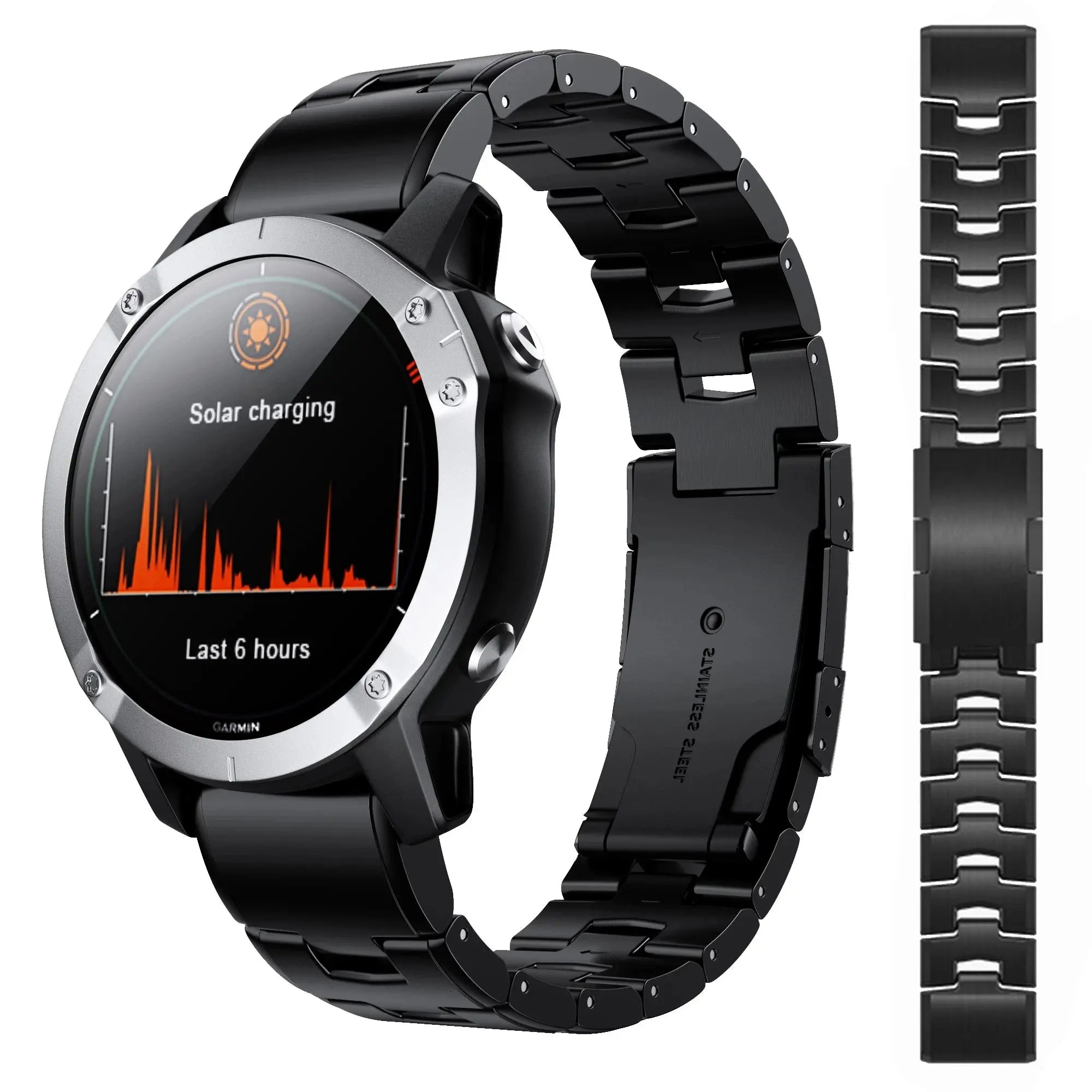 22mm & 26mm QuickFit Titanium Metal Band for Garmin Fenix 7X, 7, 6X Pro, 5X Plus, Instinct, Epix GALAONE