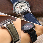 24*16MM Canvas Watch Strap for Timex Tidal Compass - High-Quality Nylon Watchband - STRAPS