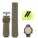 24*16MM Canvas Watch Strap for Timex Tidal Compass - High-Quality Nylon Watchband - STRAPS