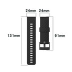 24mm Silicone Strap for Suunto 7/9 Baro/D5/Spartan Sport Wrist HR – Replacement Watchband - STRAPS