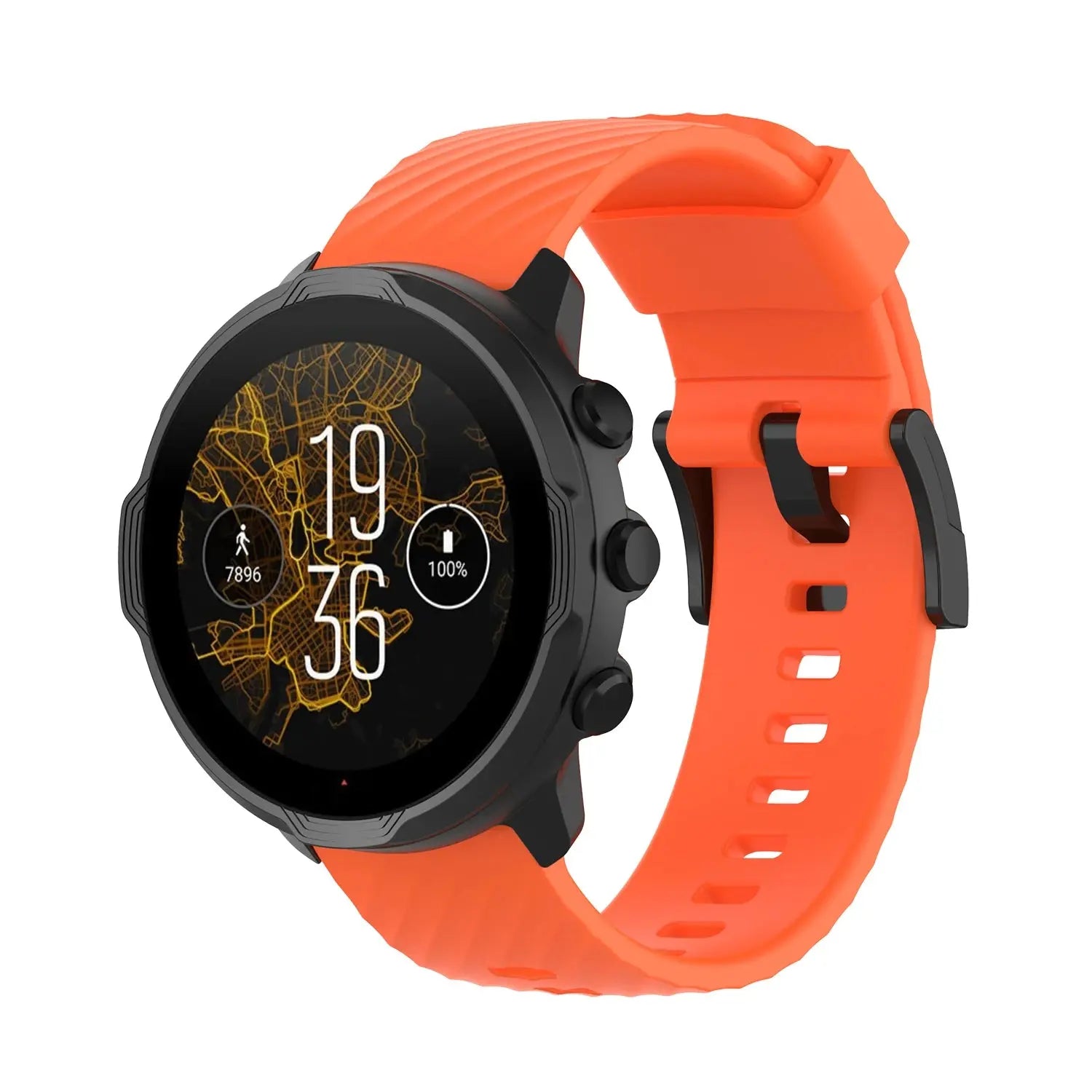 24mm Silicone Strap for Suunto 7/9 Baro/D5/Spartan Sport Wrist HR – Replacement Watchband - STRAPS