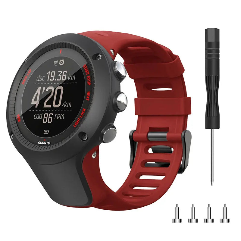 24mm Silicone Strap for Suunto Ambit 1/2/2S/2R/3P/3S/3R watch models - STRAPS