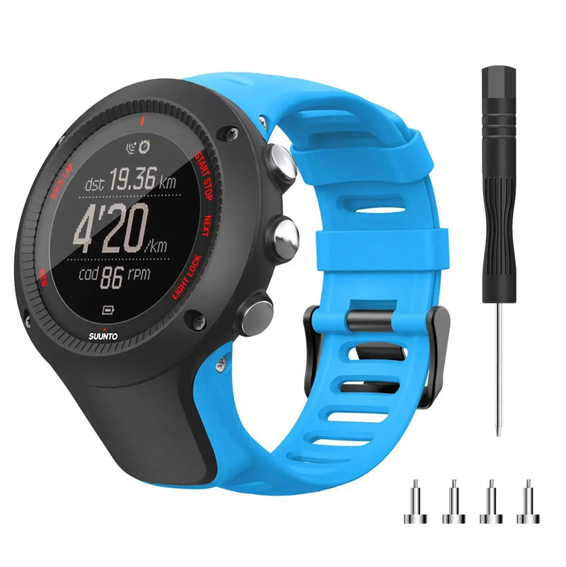 24mm Silicone Strap for Suunto Ambit 1/2/2S/2R/3P/3S/3R watch models - STRAPS