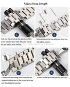 24mm Stainless Steel Watch Straps for Suunto 9, 7, Baro, D5 & Spartan Sport - Smartwatch Band - STRAPS