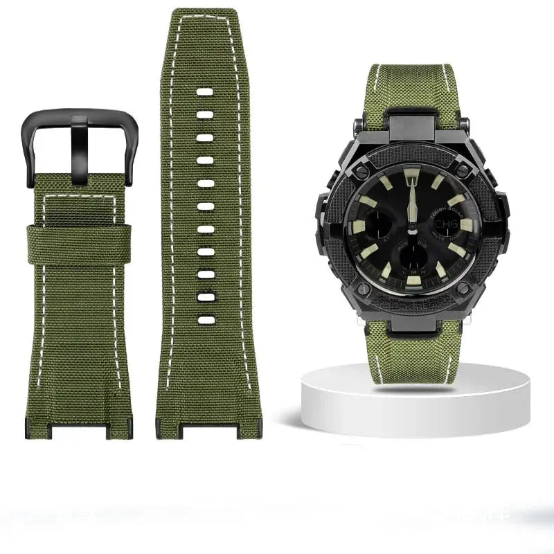 26mm Genuine Leather Watch Strap for Casio G-SHOCK GST Series - Notched Band - STRAPS
