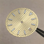 28.5mm Ice Blue Luminous Watch Dial - Horizontal Logbook - Miyota 8215/ETA 2824 - STRAPS