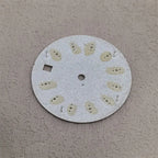 28.5mm Ice Blue Luminous Watch Dial - Horizontal Logbook - Miyota 8215/ETA 2824 - STRAPS