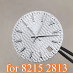 28.5mm Ice Blue Luminous Watch Dial - Horizontal Logbook - Miyota 8215/ETA 2824 - STRAPS