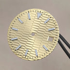 28.5mm Ice Blue Luminous Watch Dial - Horizontal Logbook - Miyota 8215/ETA 2824 - STRAPS