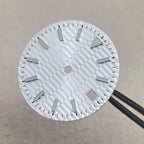 28.5mm Ice Blue Luminous Watch Dial - Horizontal Logbook - Miyota 8215/ETA 2824 - STRAPS