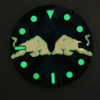 28.5mm NH35 Watch Dial - Tiger Bullfighting Pattern - DIY Modification - STRAPS