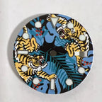 28.5mm NH35 Watch Dial - Tiger Bullfighting Pattern - DIY Modification - STRAPS